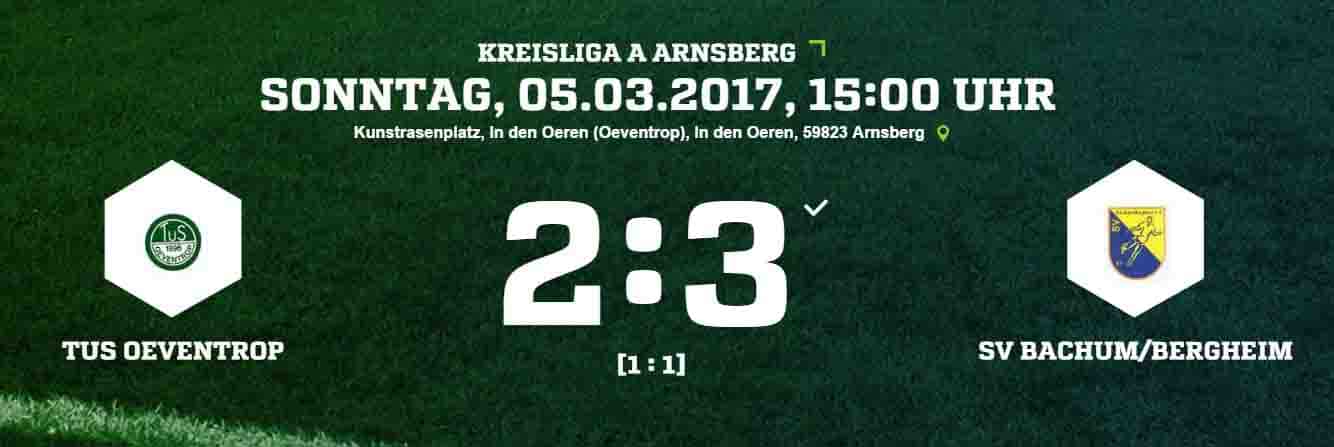 Spielbericht 050316