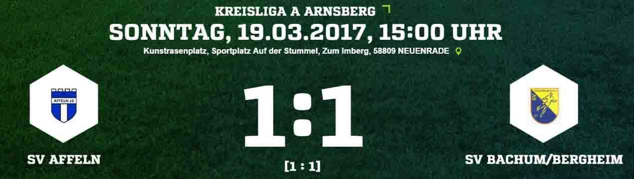 Spielbericht 190317